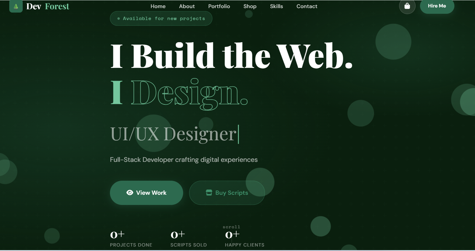 DevForest Portfolio